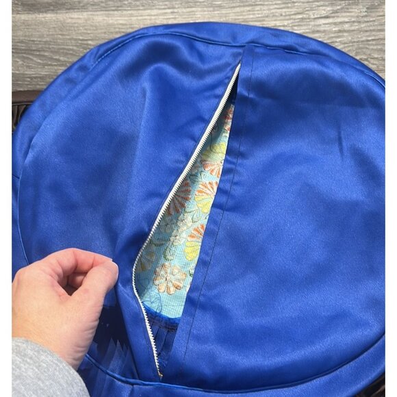 Vintage Bundle Handmade Korean Patchwork Floor Cushion Cover Throw Pillow Satin - Picture 7 of 16